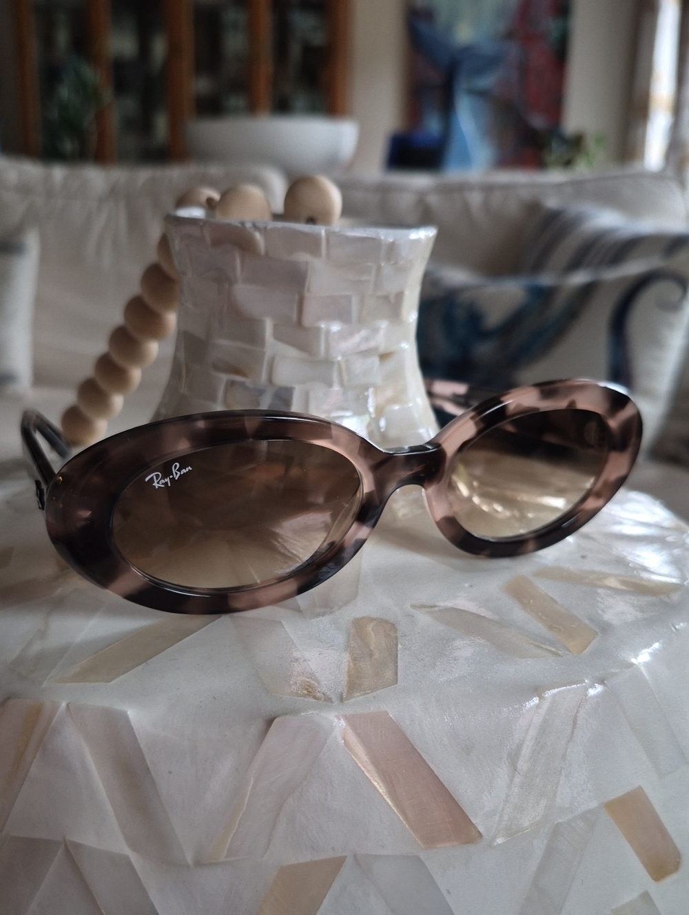 Ray Ban Opal Pink Havana Women's Sunglasses